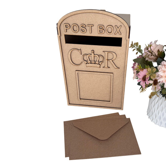 DIY Laser cut 3mm Build Your Own Wedding Post Box CR